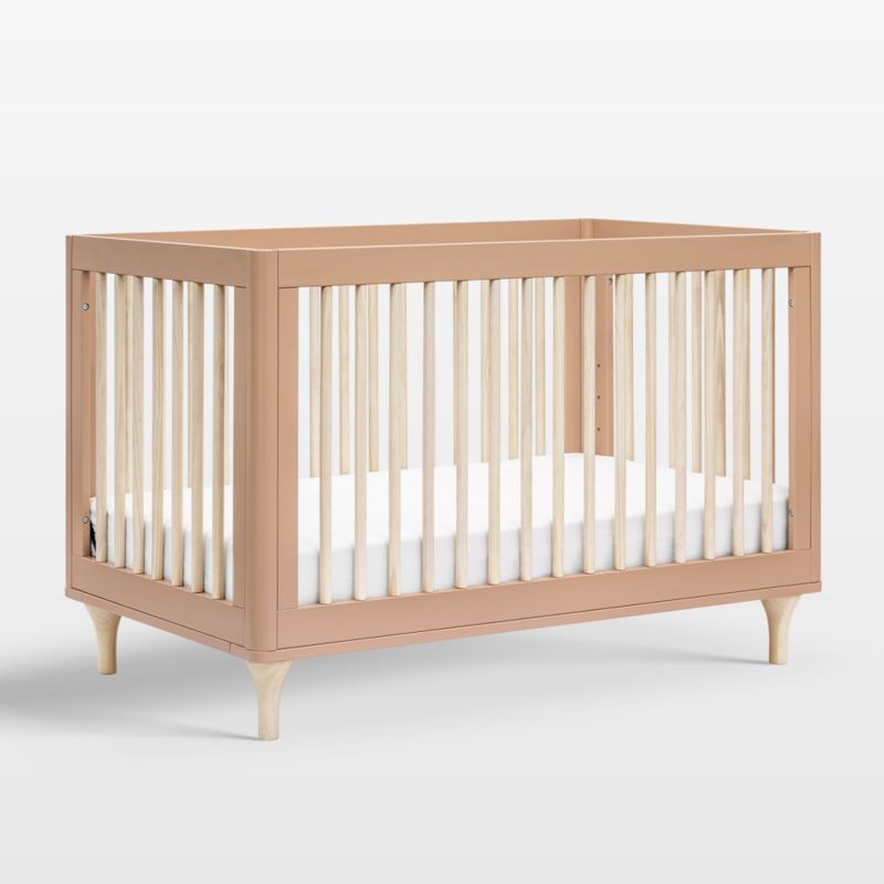 Babyletto Lolly Natural Wood 3-in-1 Convertible Baby Crib with Toddler Bed Conversion Kit