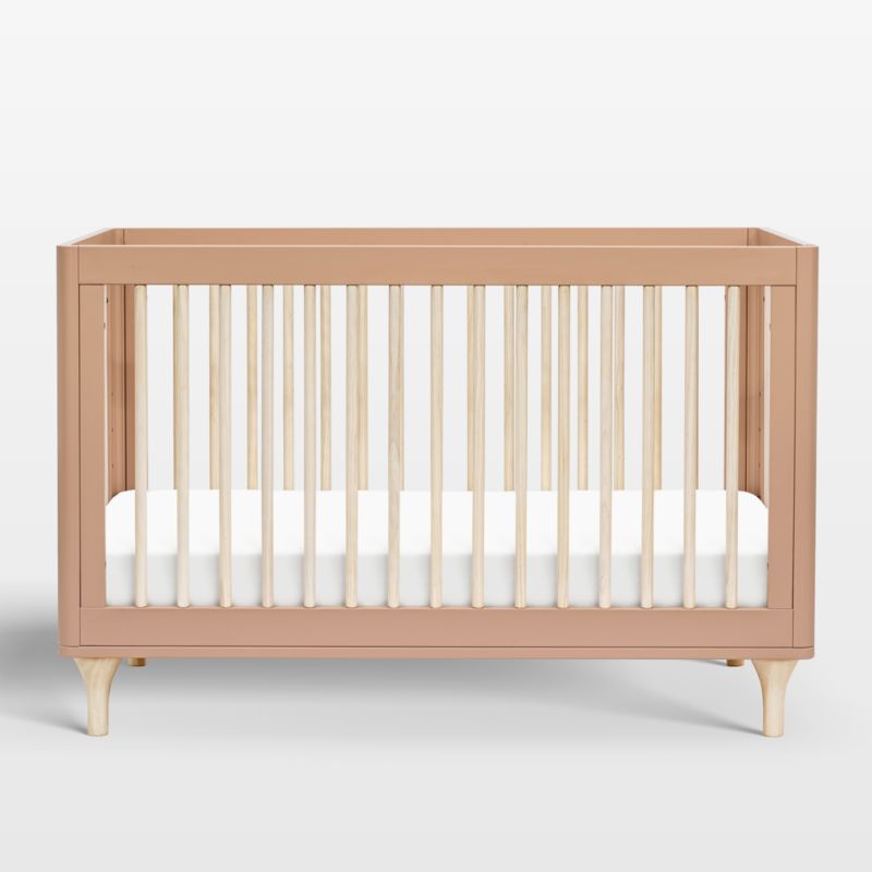 Babyletto Lolly Natural Wood 3-in-1 Convertible Baby Crib with Toddler Bed Conversion Kit