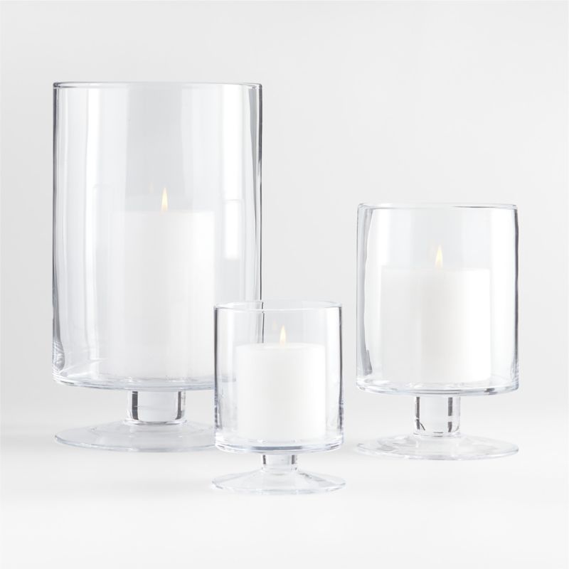 London Clear Hurricane Candle Holder 13.5"