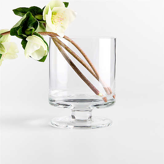 London Clear Glass Hurricane Candle Holders
