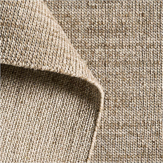 London Performance Textured Beige Handknotted Rug Swatch 12"x18"