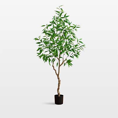 Faux Long Leaf Greco Eucalyptus Tree 7'