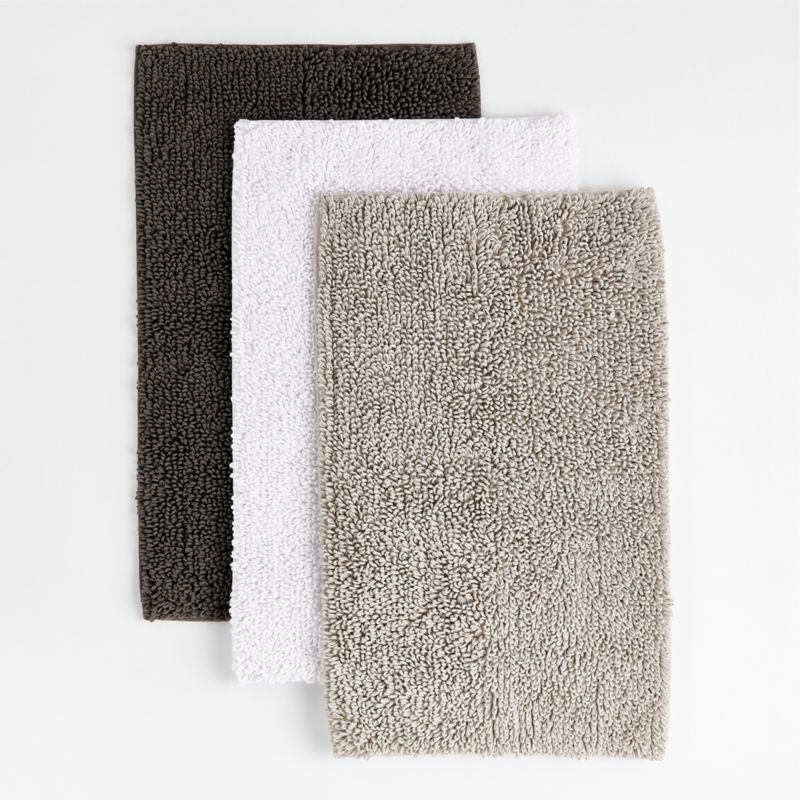 Loop Organic Cotton Silver Bath Mat