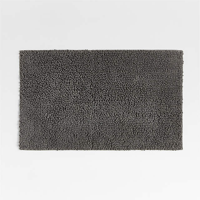 Loop Organic Cotton Graphite Grey Bath Mat + Reviews