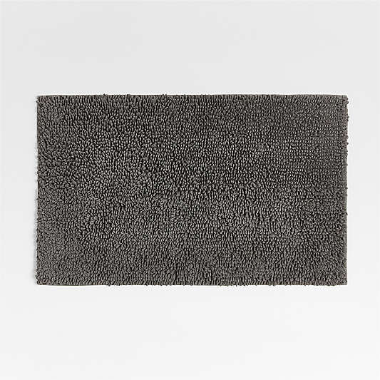 Loop Organic Cotton Graphite Grey Bath Mat