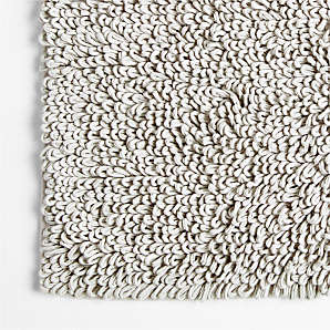 Raffee Fluffy Cotton Bath Mats | Crate & Barrel