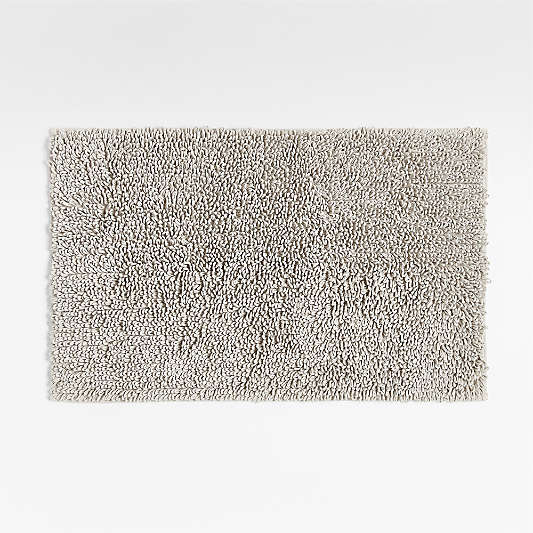 Loop Organic Cotton Silver Bath Mat