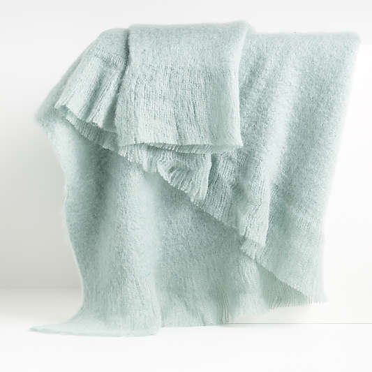 Loren Aqua Soft Throw Blanket