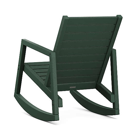 Loreto Green Outdoor Rocking Chair by POLYWOOD®