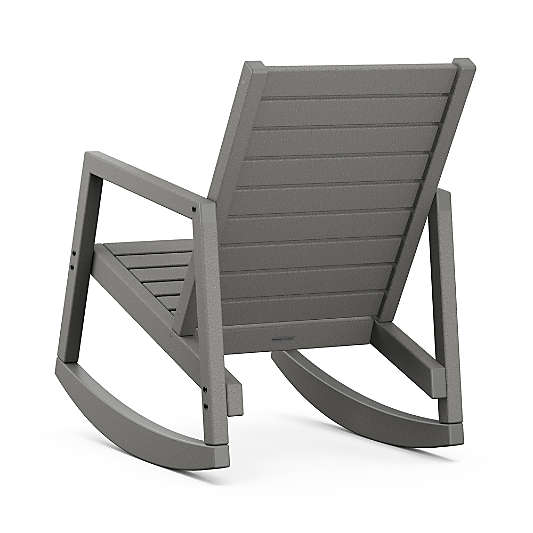 Loreto Grey Outdoor Rocking Chair by POLYWOOD®