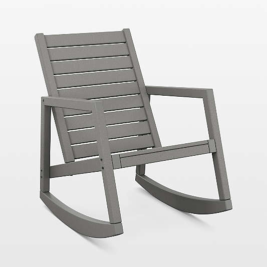 Loreto Grey Outdoor Rocking Chair by POLYWOOD®