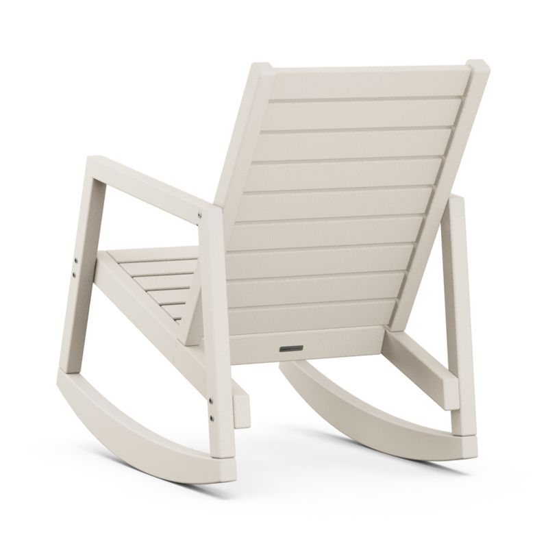 Loreto Sand Brown Outdoor Rocking Chair by POLYWOOD® - image 2 of 3