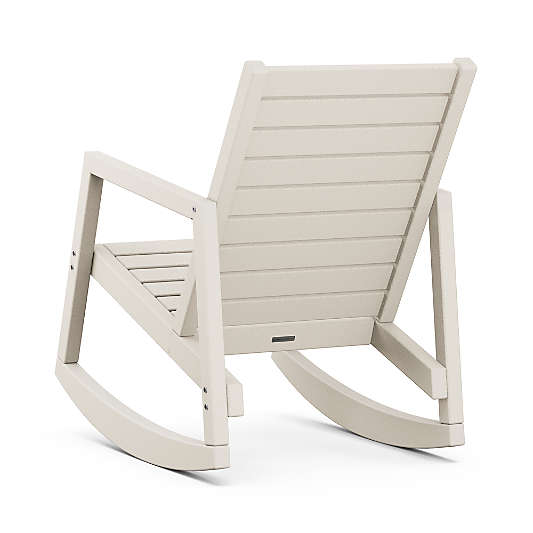 Loreto Sand Brown Outdoor Rocking Chair by POLYWOOD®