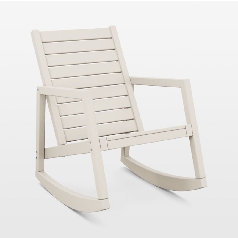 Loreto Sand Brown Outdoor Rocking Chair by POLYWOOD® - image 0 of 3