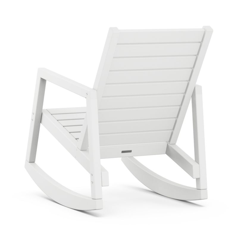 Loreto White Outdoor Rocking Chair by POLYWOOD® - image 2 of 3