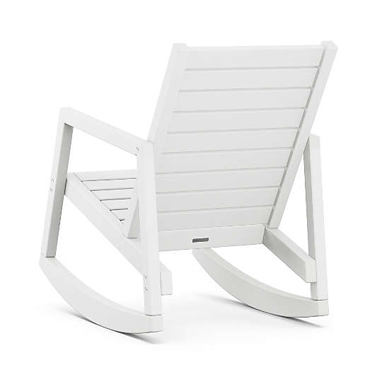 Loreto White Outdoor Rocking Chair by POLYWOOD®