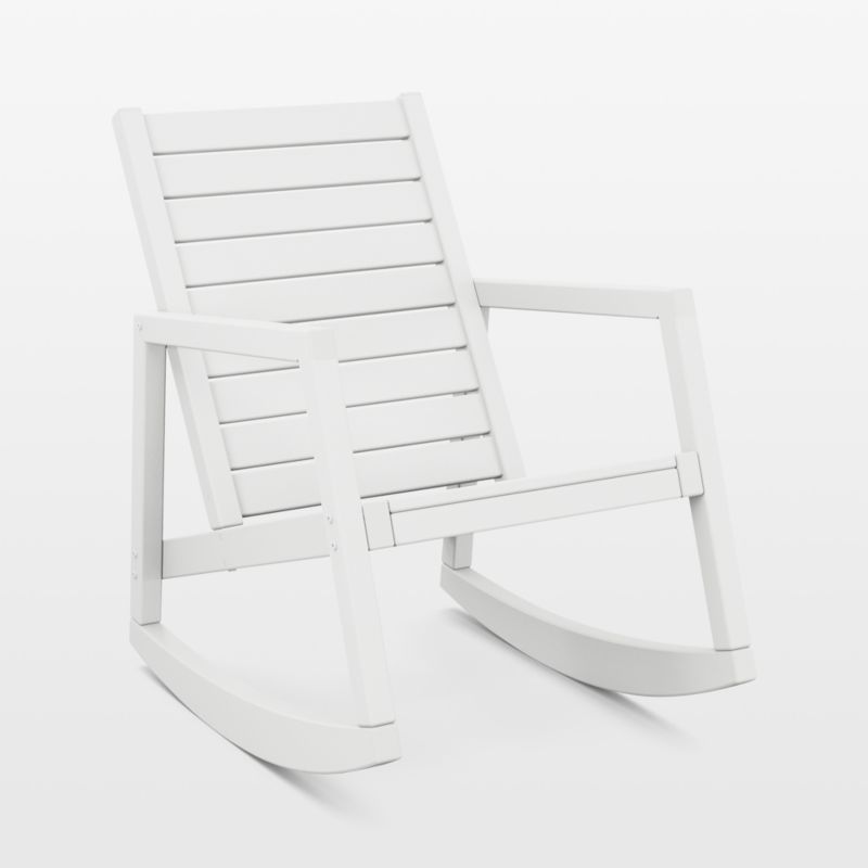 Loreto White Outdoor Rocking Chair by POLYWOOD® - image 0 of 3