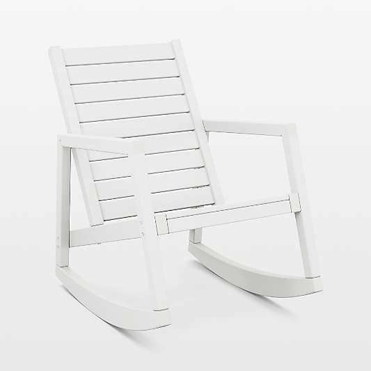 Loreto White Outdoor Rocking Chair by POLYWOOD®