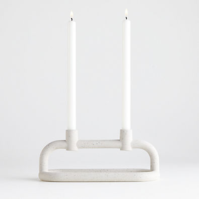 View Lorin Sculpted Ceramic Taper Candle Holder details