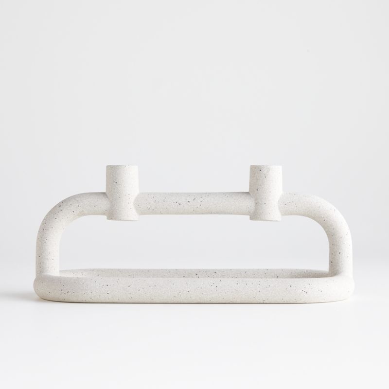 Lorin Cement Taper Candle Holders, Set of 3 + Reviews Crate & Barrel