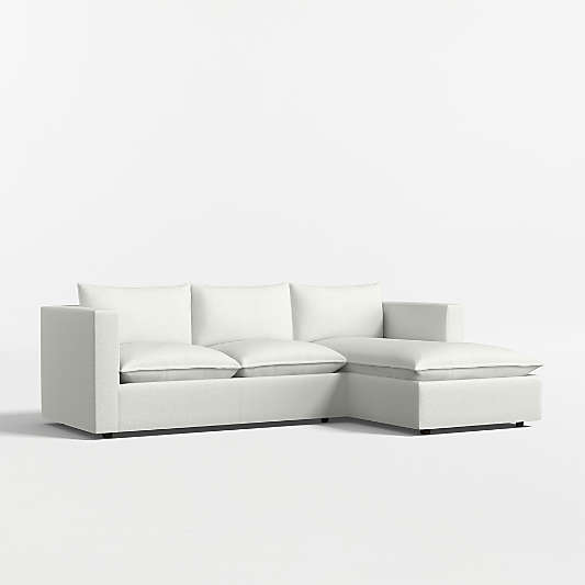 Lotus Modular 2-Piece Sectional Sofa with Chaise Lounge