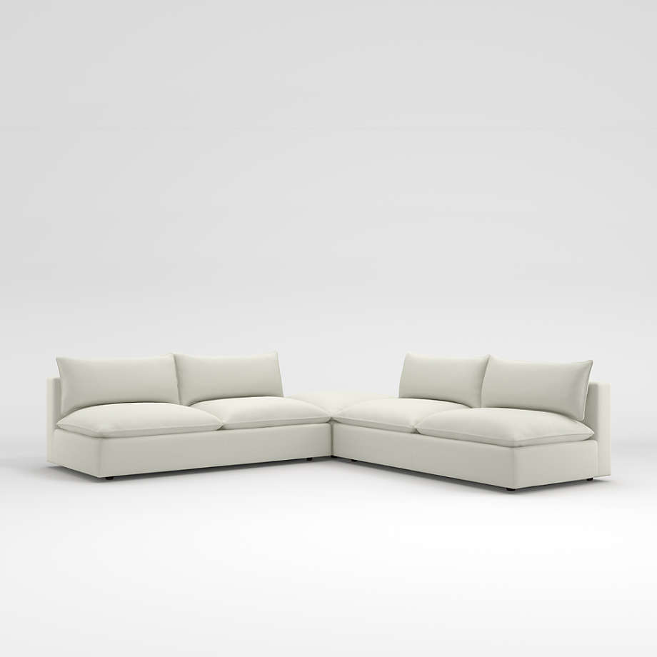 Lotus Deep Modular 3Piece Sectional Sofa + Reviews Crate & Barrel Canada