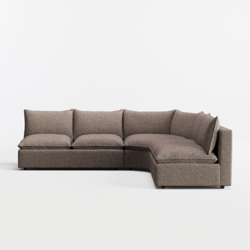 Lotus Modular 3-Piece L-Shaped Wedge Armless Sectional Sofa - image 10 of 10