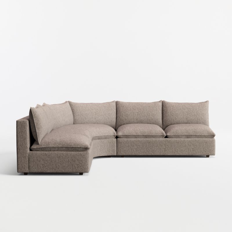 Lotus Modular 3-Piece L-Shaped Wedge Armless Sectional Sofa - image 9 of 10
