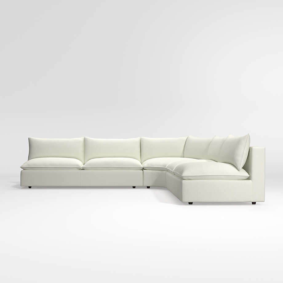 Lotus Deep 3-Piece Wedge Sectional Sofa + Reviews | Crate & Barrel