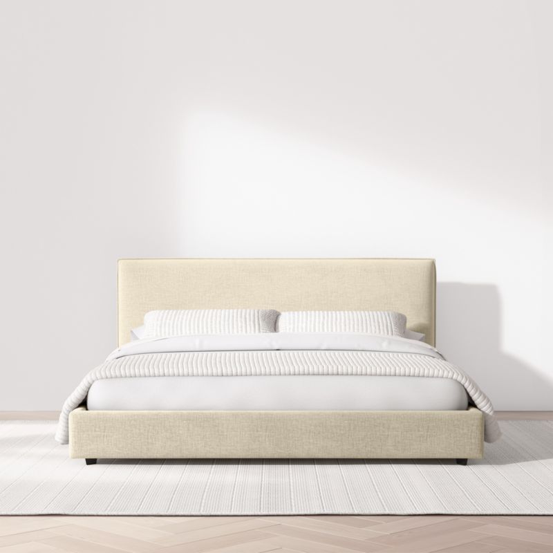 Lotus Upholstered King Bed with 53.5" Headboard - image 3 of 11