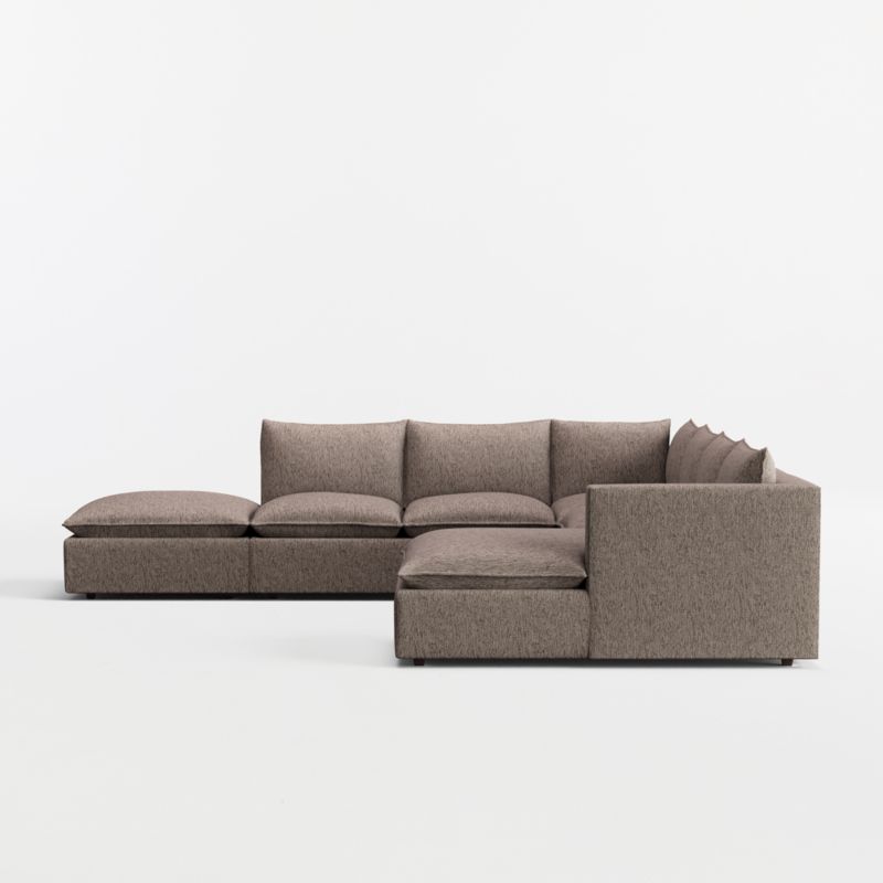 Lotus Modular 5-Piece U-Shaped Sectional Sofa with Ottoman - image 9 of 11