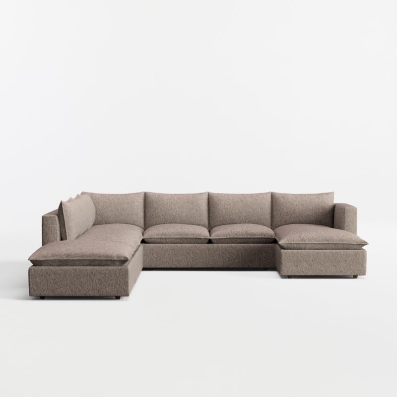 Lotus Modular 5-Piece U-Shaped Sectional Sofa with Ottoman - image 8 of 11