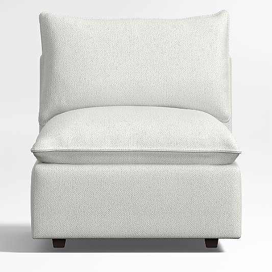 Lotus Modular Armless Chair Sectional Piece