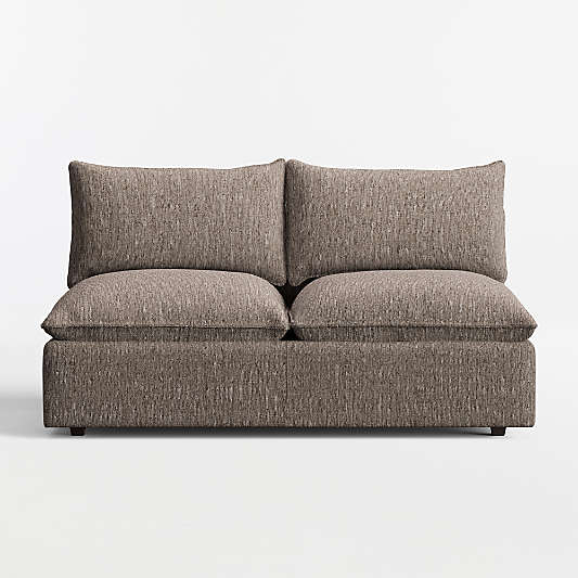 Lotus Modular Armless Loveseat Sectional Piece