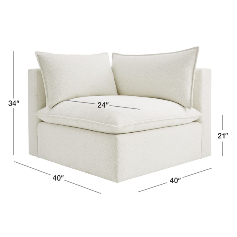 View Lotus Deep Modular Corner Chair - image 2 of 13