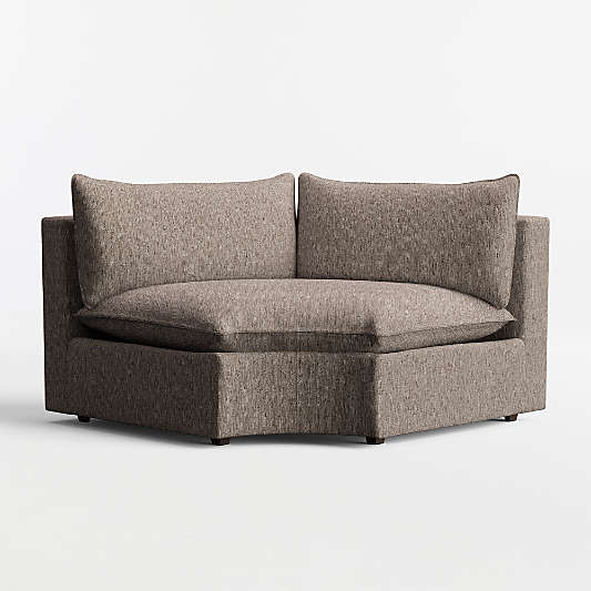 Lotus Curved Wedge Chair Sectional Piece