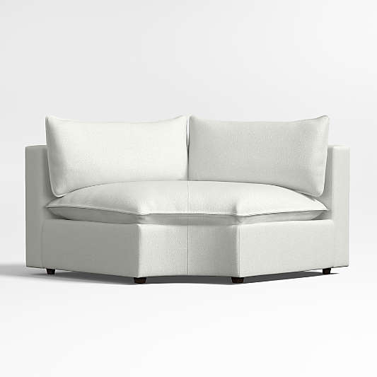 Lotus Curved Wedge Chair Sectional Piece