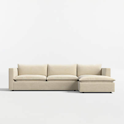 Lotus Deep Modular 2-Piece Sectional Sofa with Chaise Lounge