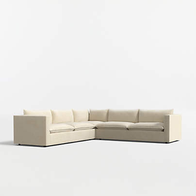 Lotus Deep Modular 3-Piece L-Shaped Sectional Sofa