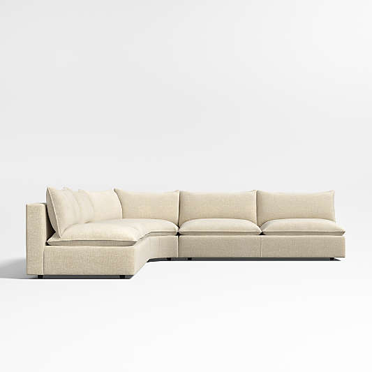 Lotus Deep 3-Piece Wedge Sectional Sofa