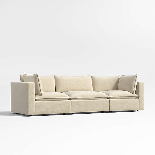 Lotus Deep Modular 3-Piece Sectional Sofa