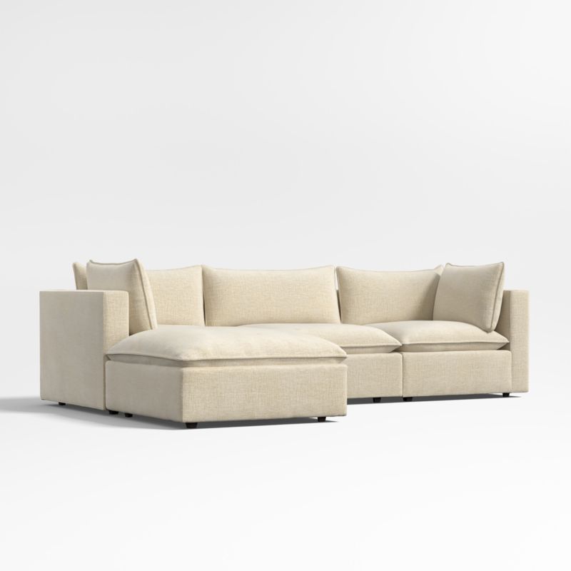 Lotus Deep Modular 4-Piece Reversible Sectional Sofa with Ottoman - image 3 of 8