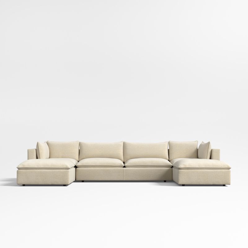 Lotus Deep Modular 6-Piece U-Shaped Sectional Sofa