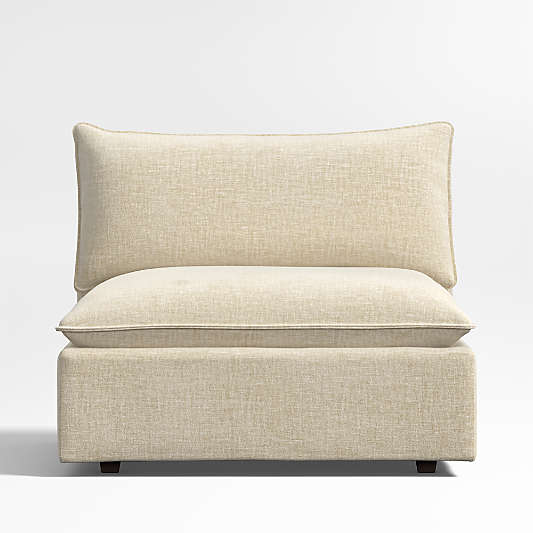 Lotus Deep Modular Armless Chair Sectional Piece