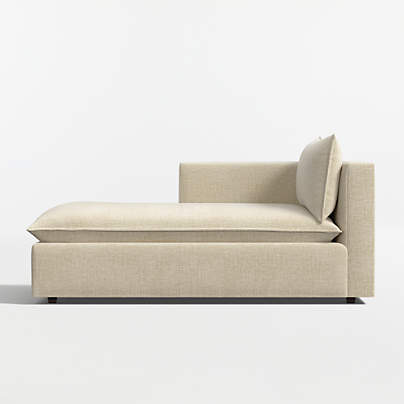 Lotus Deep Modular Left-Arm Chaise Lounge Sectional Piece