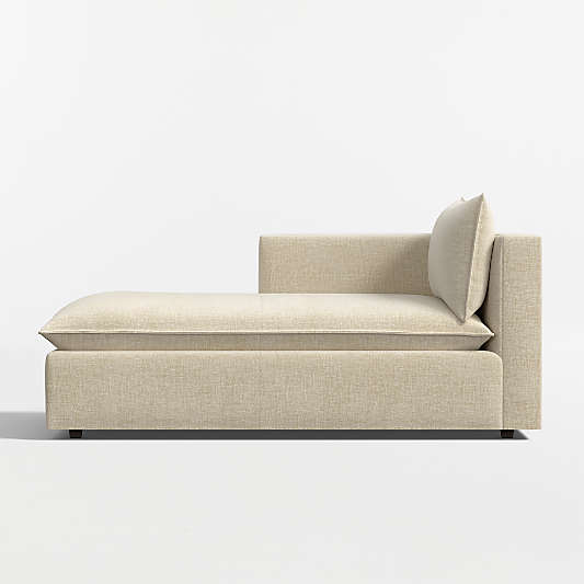 Lotus Deep Modular Left-Arm Chaise Lounge Sectional Piece