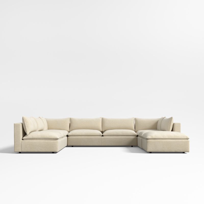 Lotus Deep Modular 6-Piece U-Shaped Sectional Sofa