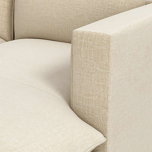 Lotus Deep Modular 2-Piece Sectional Sofa with Chaise Lounge