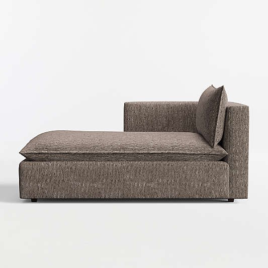 Lotus Modular Left-Arm Chaise Lounge Sectional Piece
