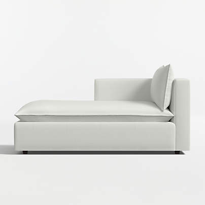 Lotus Modular Left-Arm Chaise Lounge Sectional Piece
